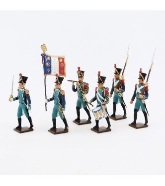 Canonniers Garde-Côtes (1810-1813), ensemble de 6 figurines