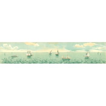 Mer (voiliers) (l. 61 x h. 13 cm)