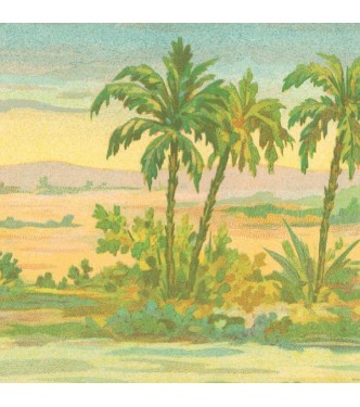 Afrique (palmiers) (l. 62 x h. 13 cm)