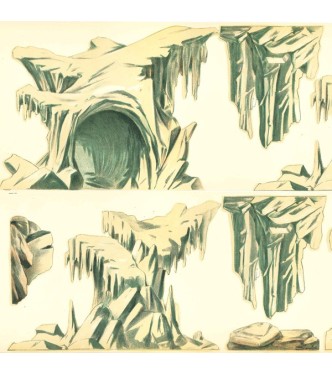Icebergs / rochers (à découper) (l. 60 x h. 14 cm)