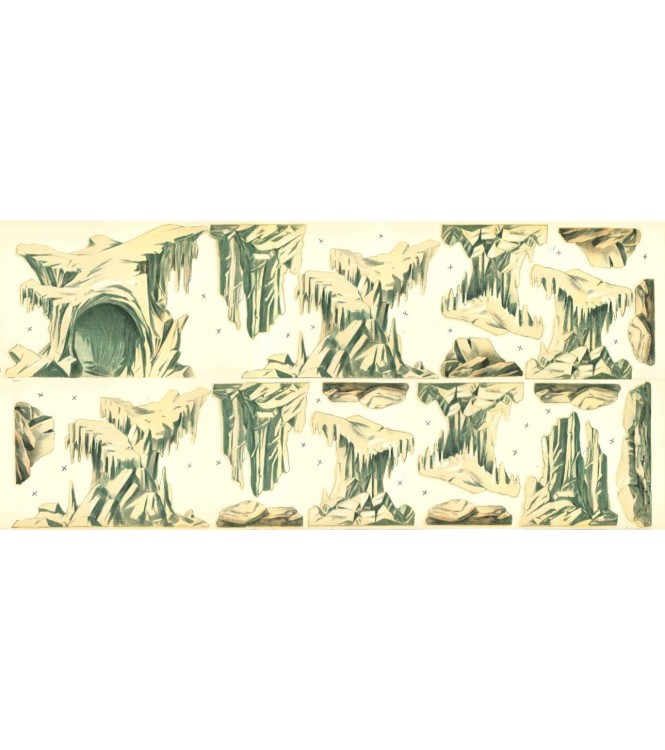 Icebergs / rochers (à découper) (l. 60 x h. 14 cm)