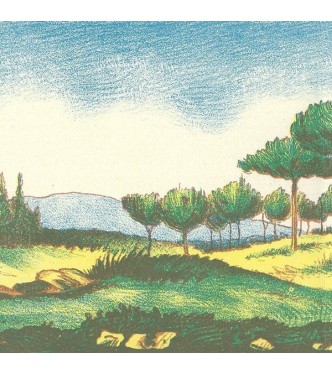 Forêt (Sapins) (l. 88 x h. 13 cm)