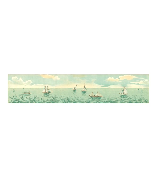 Mer (voiliers) (l. 61 x h. 12 cm)
