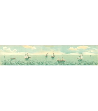 Mer (voiliers) (l. 61 x h. 12 cm)