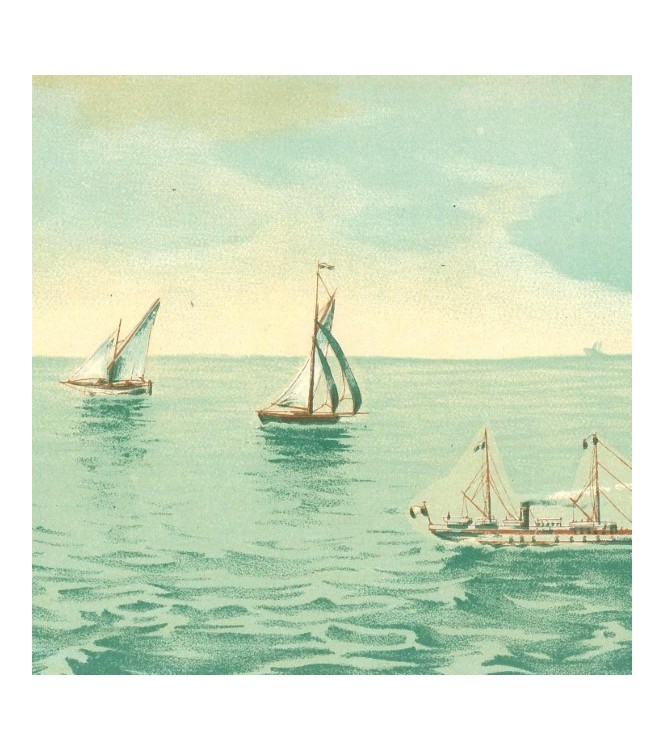 Mer (voiliers) (l. 61 x h. 12 cm)