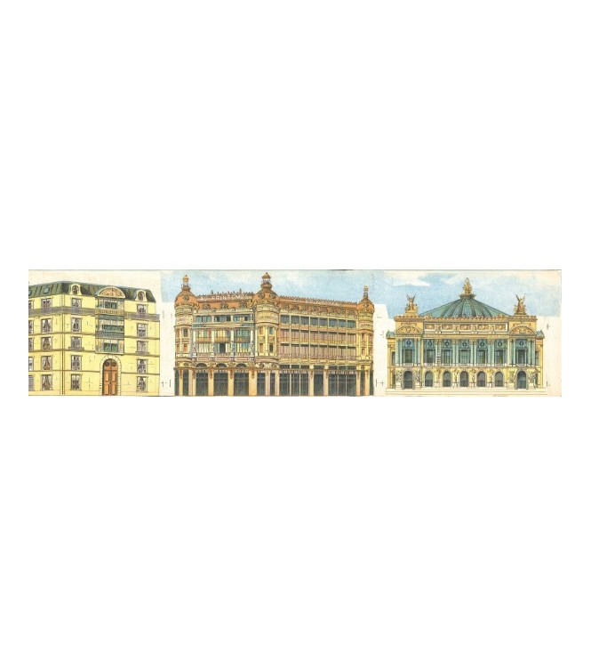 Paris, bâtiments haussmanniens II (l. 58 x h. 12,5 cm)