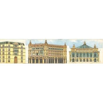 Paris, bâtiments haussmanniens II (l. 58 x h. 12,5 cm)