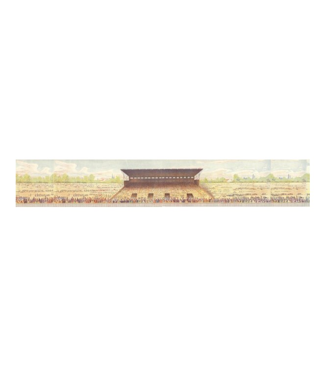 Stade avec tribune (l. 60 x h. 12 cm)
