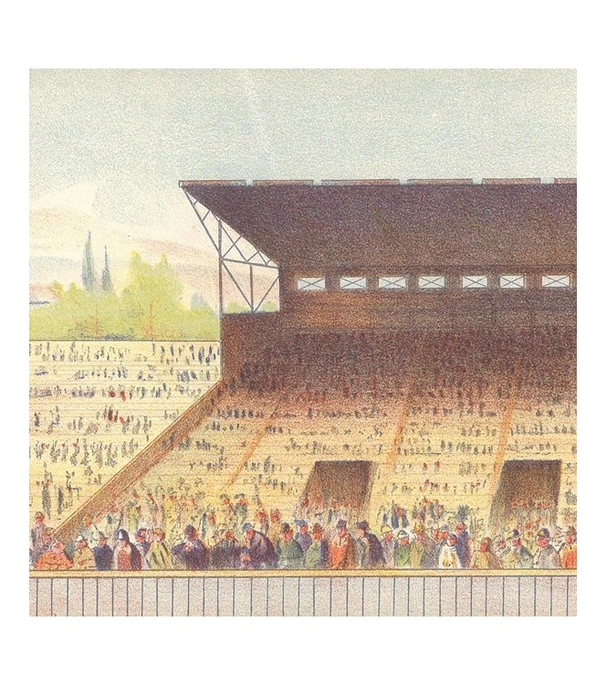 Stade avec tribune (l. 60 x h. 12 cm)