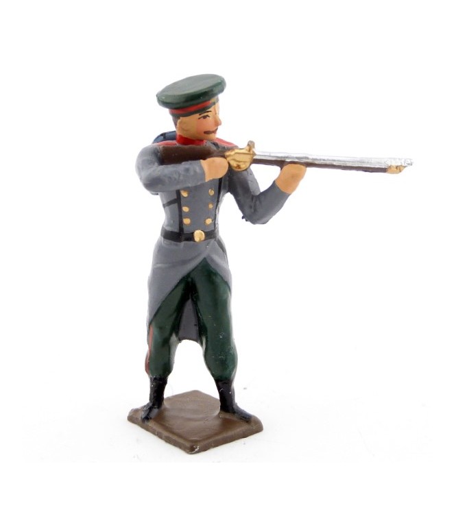 fantassin de l'infanterie russe au feu