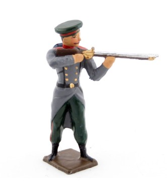 fantassin de l'infanterie russe au feu