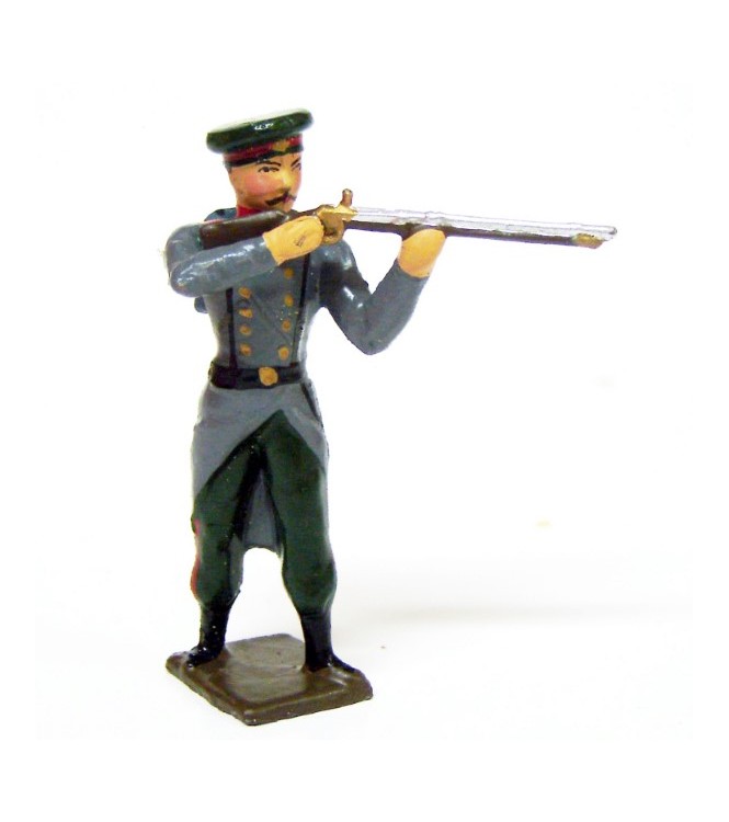 fantassin de l'infanterie russe au feu