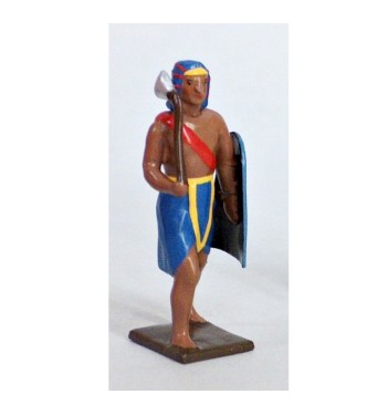 égyptien avec hache et bouclier