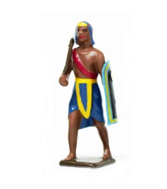 égyptien avec hache et bouclier