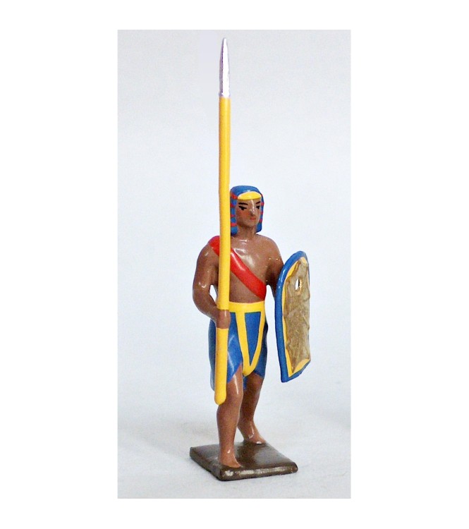 égyptien avec lance et bouclier