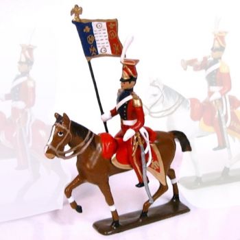 etendard du 2e rgt de chevau-legers lanciers (hollandais), lanciers rouges (1812