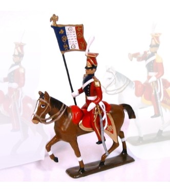 etendard du 2e rgt de chevau-legers lanciers (hollandais), lanciers rouges (1812