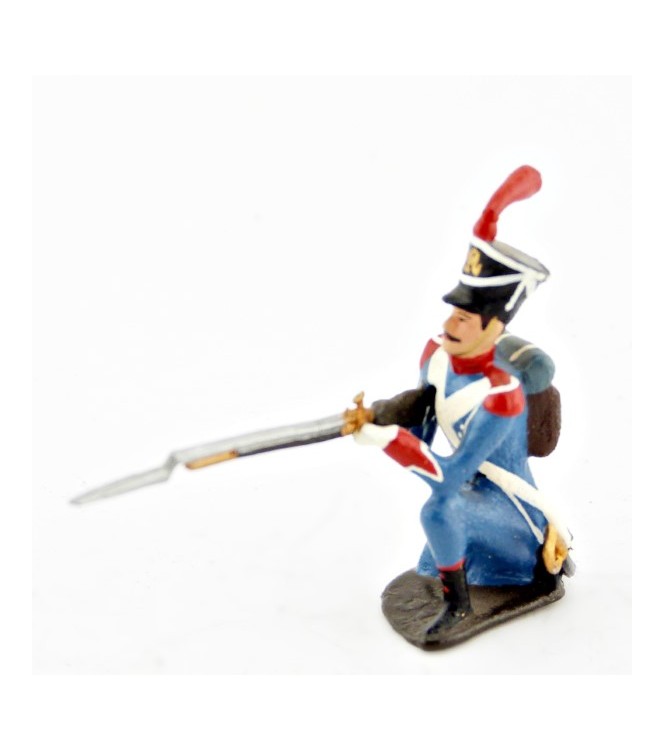 voltigeur d'infanterie légère à genou, fusil en joue