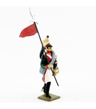 2e porte-aigle du 1er rgt de dragons (dragons rouges)
