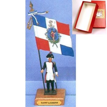 drapeau du District de Saint Laurent en coffret