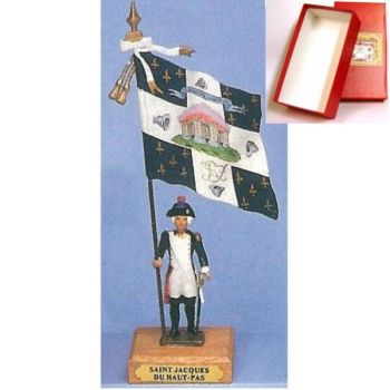 drapeau du District de Saint Jacques du Haut Pas en coffret