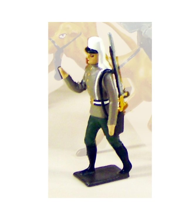 légionnaire en Tunique, bras levé (tirant un dromadaire)