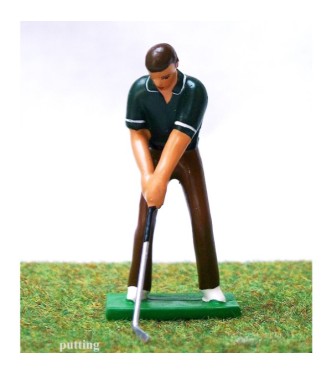 golfeur au Putting (GF03)