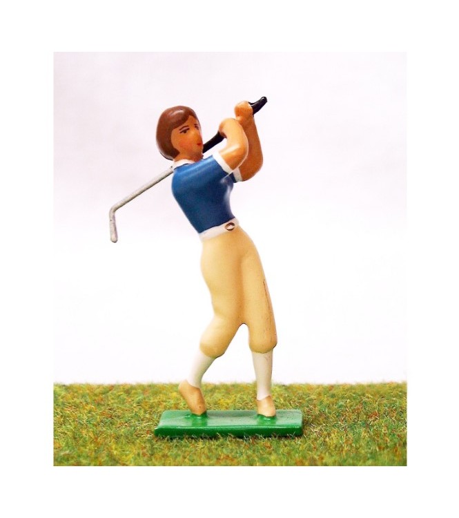 golfeuse en fin de swing