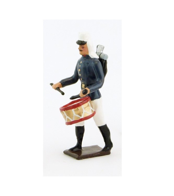 tambour de la légion tenue bleue (maroc) en tunique (1910)