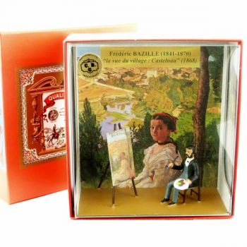 coffret ''Bazille peignant ''la vue de Castelnau''