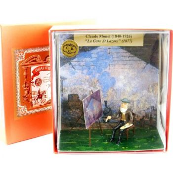 coffret ''Monet peignant ''la gare Saint-Lazare''