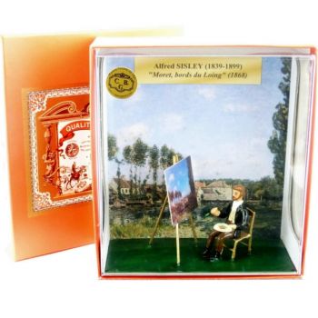 coffret ''Sisley peignant ''Moret, les bords du Loing''