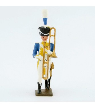 sacqueboute (trombone à coulisse) (*) de la musique du 3e rgt de grenadiers de l