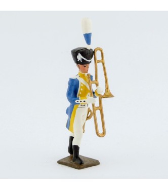 sacqueboute (trombone à coulisse) (*) de la musique du 3e rgt de grenadiers de l