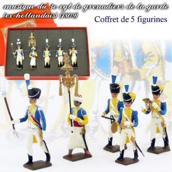 coffret de 5 musiciens du 3e rgt de grenadiers (ex-hollandais)