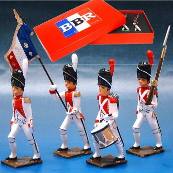 3e Rgt de Grenadiers, coffret de 4 figurines