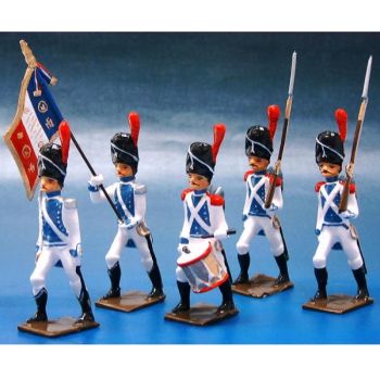Grenadiers de Cleves-Berg, ensemble de 5 figurines
