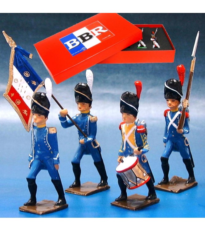Régiment d'Isembourg, coffret de 4 figurines