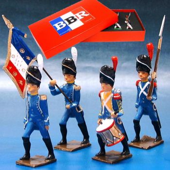 Régiment d'Isembourg, coffret de 4 figurines