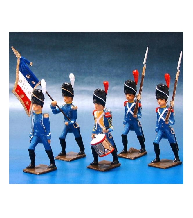 Régiment d'Isembourg, ensemble de 5 figurines