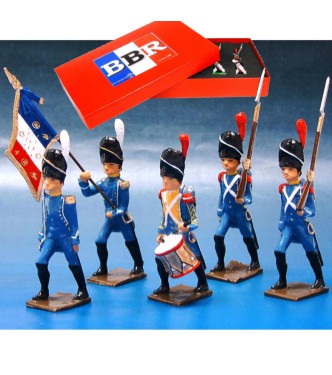 Régiment d'Isembourg, coffret de 5 figurines
