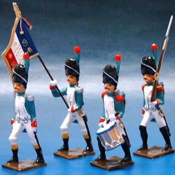 Grenadiers Italiens, ensemble de 4 figurines