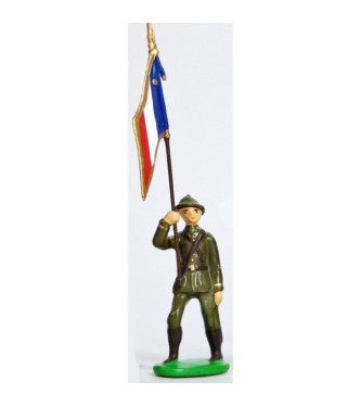 Drapeau - Infanterie Senegalaise, Casque Adrian (1935-1945)
