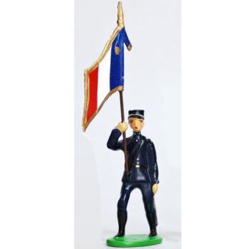 Drapeau - Chasseurs Alpins, Tenue Bleue