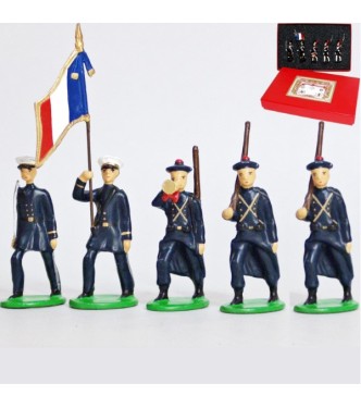 Fusiliers Marins En Bleu, coffret de 5 figurines