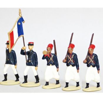 Zouaves, Tenue D'Ete (1914), ensemble de 5 figurines