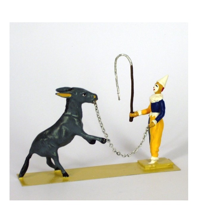 clown dresseur d'âne (avec fouet)