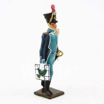 officier avec carte - canonniers garde-côtes