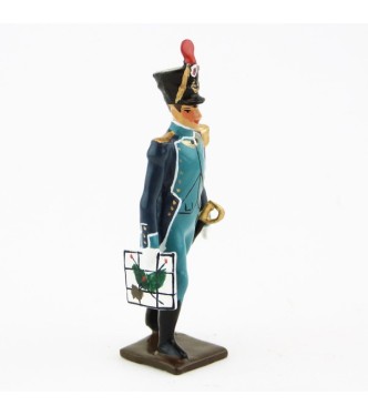 officier avec carte - canonniers garde-côtes