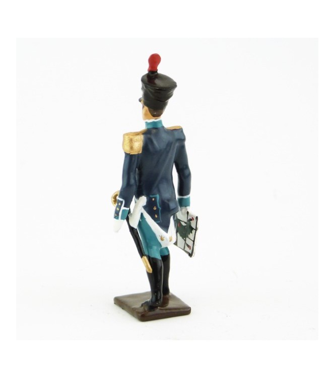 officier avec carte - canonniers garde-côtes